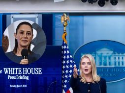 En conferencia de prensa, la portavoz de la Casa Blanca, Karoline Leavitt, dijo que la colaboración con la Mandataria mexicana ha sido clave para frenar el tráfico de drogas. EFE / EPA / SHAWN THEW / SUN / LCG