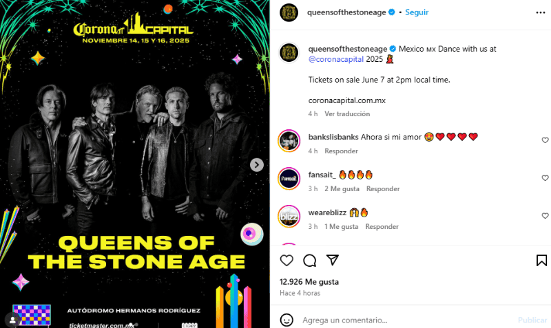 INSTAGRAM/@queensofthestoneage&nbsp;