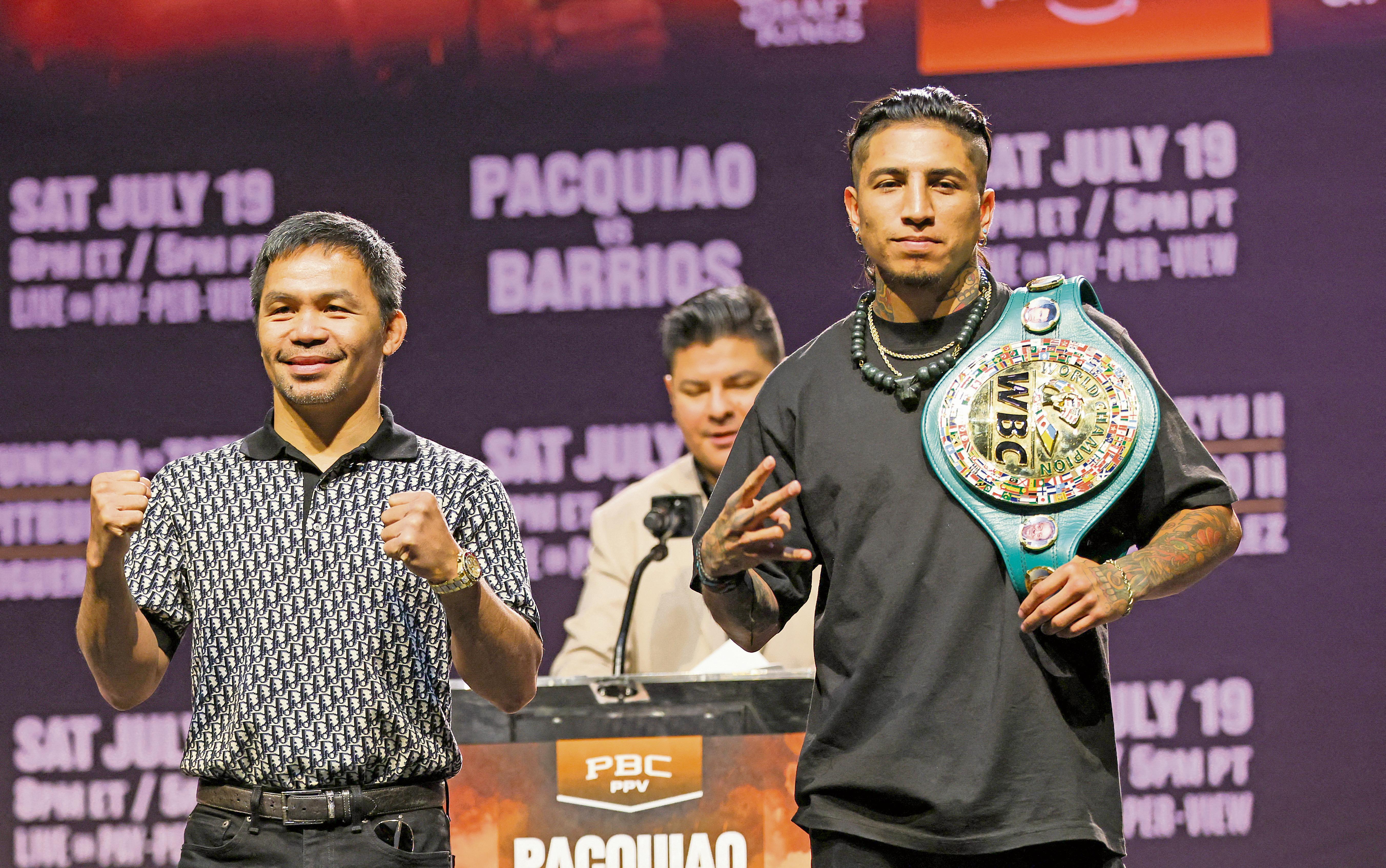 Pacquiao, de 46 años, aseguró que su retorno no será por una sola pelea. AFP/P. Fallon