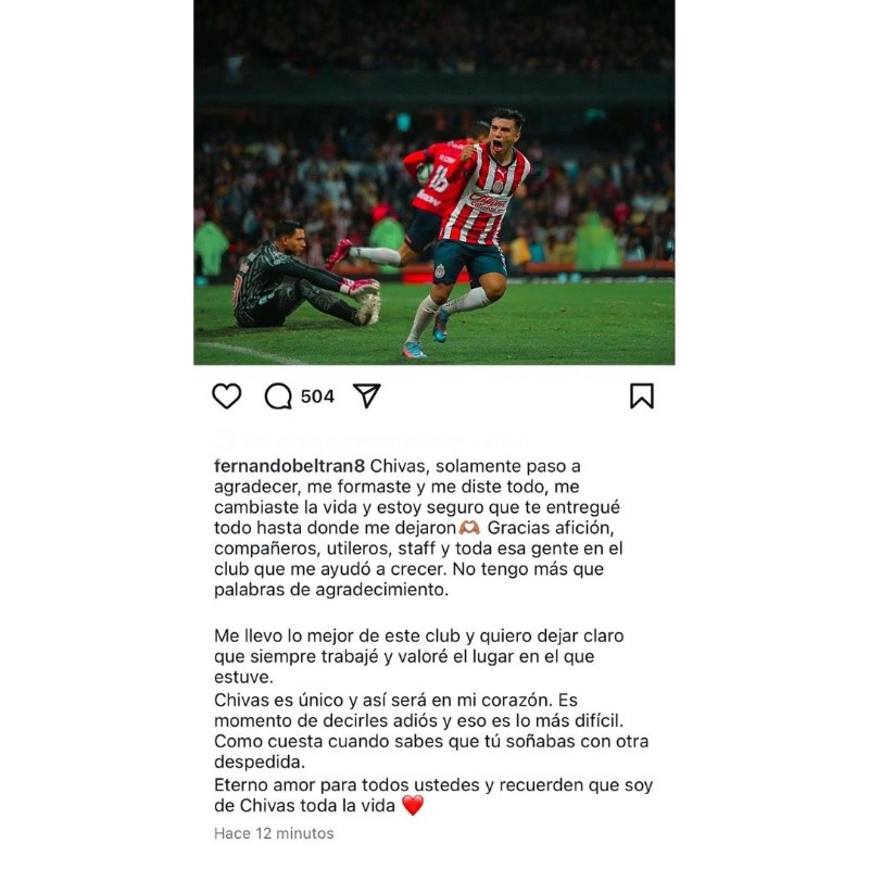  Instagram/fernandobeltran8