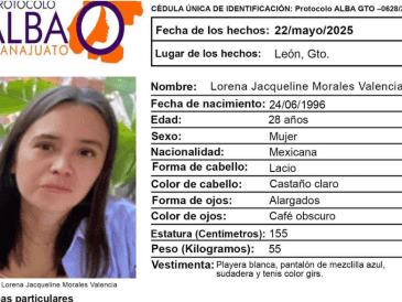 La joven de 28 años trabajaba en un expendio de comida preparada en León. ESPECIAL.