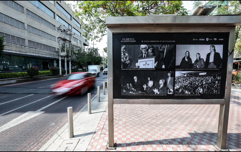 Para la actual presidenta del FICG, Estrella Araiza, esta exposición simboliza tanto la historia del festival como su porvenir. EL INFORMADOR / A. Navarro