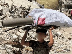 Este jueves se registró un bombardeo en el Hospital Bautista, ubicado en Ciudad de Gaza. EFE/ Ahmad Awad