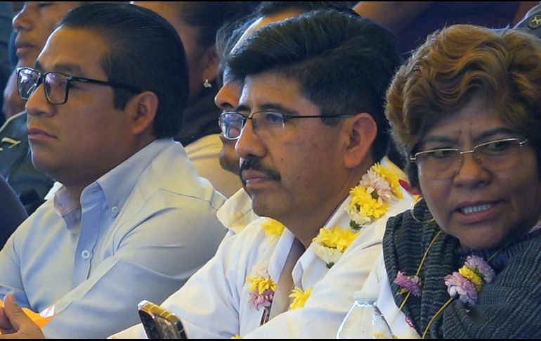 Fotografía del 28 de mayo de 2025 del abogado mixteco y actual coordinador general de Derechos Indígenas del Instituto Nacional de los Pueblos Indígenas (INPI), Hugo Aguilar Ortiz, durante un acto protocolario en Oaxaca. EFE/J. Mendez
