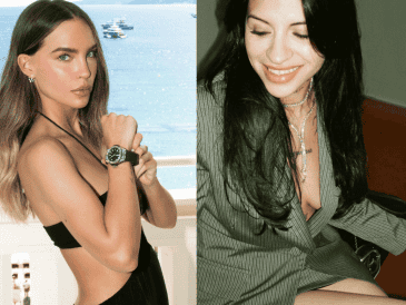 Cuando Cazzu lanzó el tema "Con otra", presuntamente dedicado a su ex Christian, Belinda aplaudió a la argentina públicamente. ESPECIAL/Instagram @cazzu/@belindapop