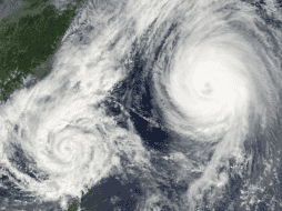 La presencia del par de tormentas tropicales en el Pacífico podría ocasionar que México se enfrente al efecto Fujiwhara.