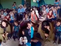 En un video difundido en redes, mujeres, niños y adultos mayores suplican ayuda ante los ataques armados. ESPECIAL