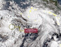 Debido a su distancia, por el momento no genera efectos en territorio nacional. ESPECIAL / SMN