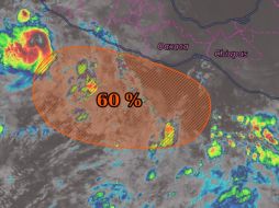 Hasta el momento, se mantiene un 60% de probabilidad para desarrollo ciclónico en 7 días. ESPECIAL / SMN