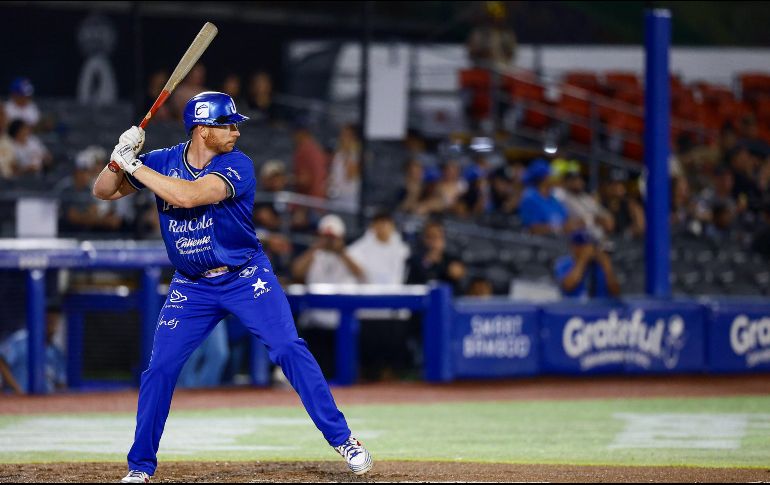 Kyle Garlick produjo tres carreras y pegó jonrón en la quinta entrada. CORTESÍA/Charros de Jalisco