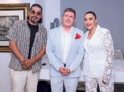 José Luis Malo, Guido Garaycochea y Vero Ximénez. GENTE BIEN JALISCO / C. Jimeno