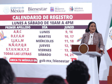 Para quienes no puedan asistir en su día correspondiente, la dependencia ha dispuesto una fecha adicional: sábado 14 de junio, cuando se atenderá a solicitantes sin importar la inicial de su apellido. ESPECIAL/GOBIERNO DE MÉXICO