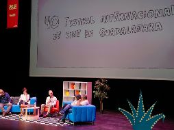 Cineastas de renombre compartieron experiencias y consejos sobre la narración visual en un panel dirigido a jóvenes apasionados por el séptimo arte. EL INFORMADOR/ H. FIGUEROA.