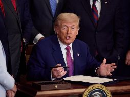 Donald Trump se ha comprometido a llevar a cabo deportaciones masivas y a endurecer la política migratoria. EFE/A. Dinner