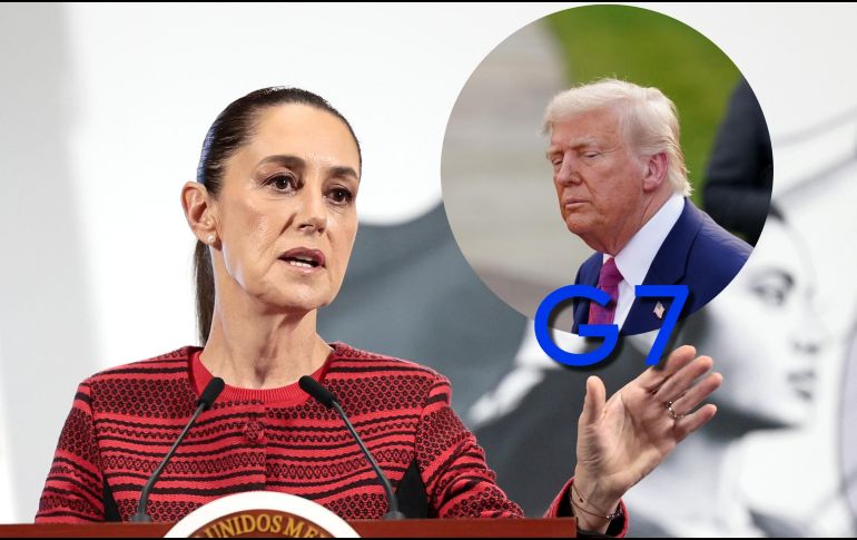 La Presidenta Sheinbaum participará en la Cumbre del G7 en Canadá en donde espera reunirse con Donald Trump. EFE / Jose Mendez