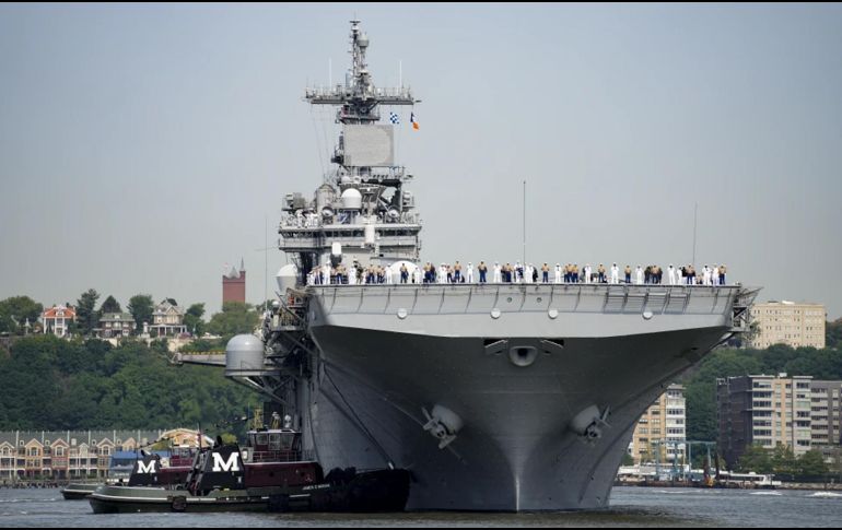 Los navíos ya se encontraban en la región y están equipados con misiles balísticos y de crucero. AP / ARCHIVO