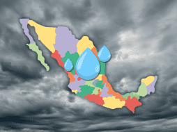 El pronóstico de lluvia para este sábado 14 de junio es alto en algunas regiones del país. ESPECIAL / CANVA