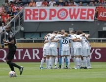 Jugadores del Auckland City previo a su enfrentamiento contra el Bayern Múnich en el Mundial de Clubes, en el estadio TQL de Cincinnati, Ohio. EFE/J. I. Roncoroni.