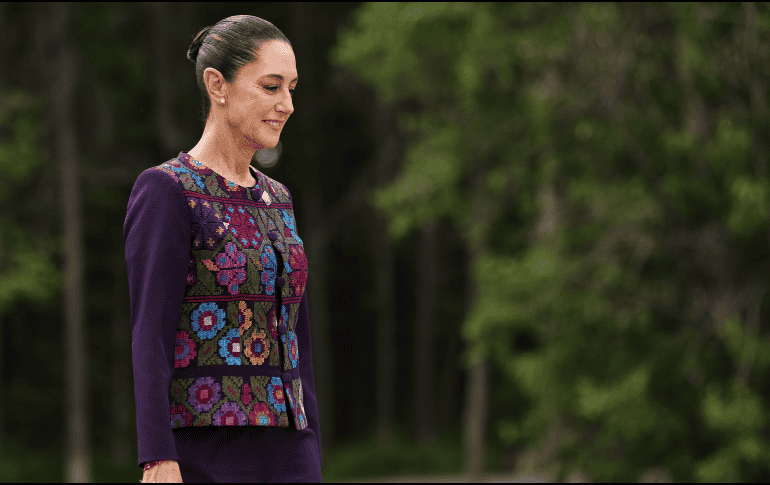Claudia Sheinbaum, Presidenta de México, durante la cumbre del G7 en Canadá. EFE / T. Suárez