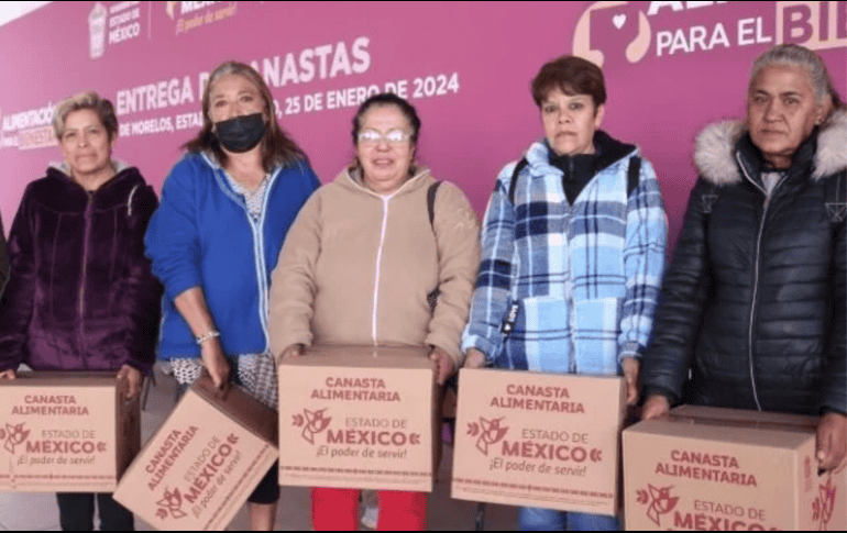 El programa entrega de despensas gratuitas a mujeres de entre 50 y 64 años. ESPECIAL/SECRETARÍA DEL BIENESTAR