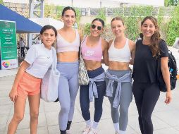 Melissa Negredo, Maryluz Navarro, Liz Enriquez, Karla Durán y Jackie Fernández disfrutando de las actividades del BienFest 2025. GENTE BIEN JALISCO / E. Angulo