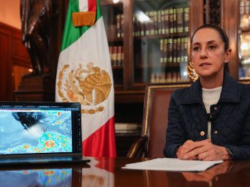 Sheinbaum destacó la coordinación entre los tres niveles de gobierno y exhortó a mantenerse informados por medios oficiales. EFE/ Presidencia de México.