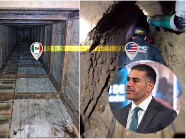 García Harfuch confirmó el hallazco de un tunel que conectaba Tijuana con San Diego. ESPECIAL / X: @OHarfuch