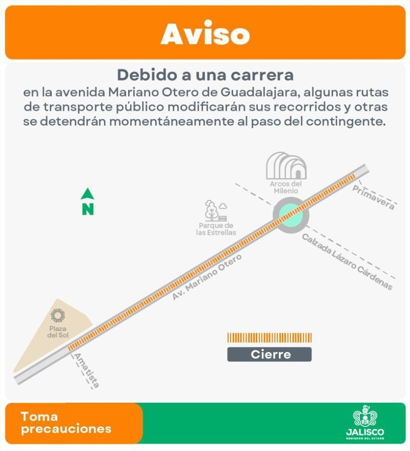  CORTESÍA/ Secretaría de Transporte Jalisco.