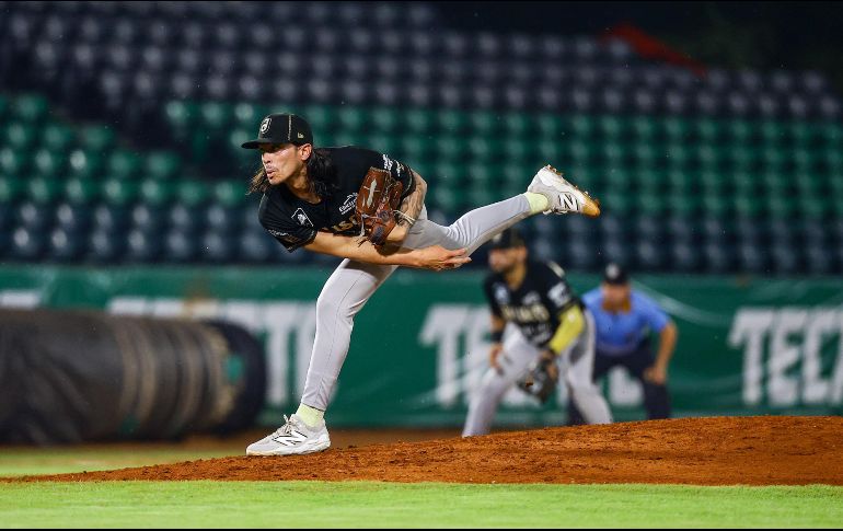 Dereck Rodríguez lanzó por 6 entradas de 0 carreras, 4 hits, 0 bases por bola y 5 ponches. CORTESÍA/Charros de Jalisco
