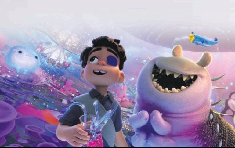 Tras lograr ser abducido, “Elio” se encuentra con el “Comuniverso”, un universo repleto de criaturas diversas y amables. CORTESÍA