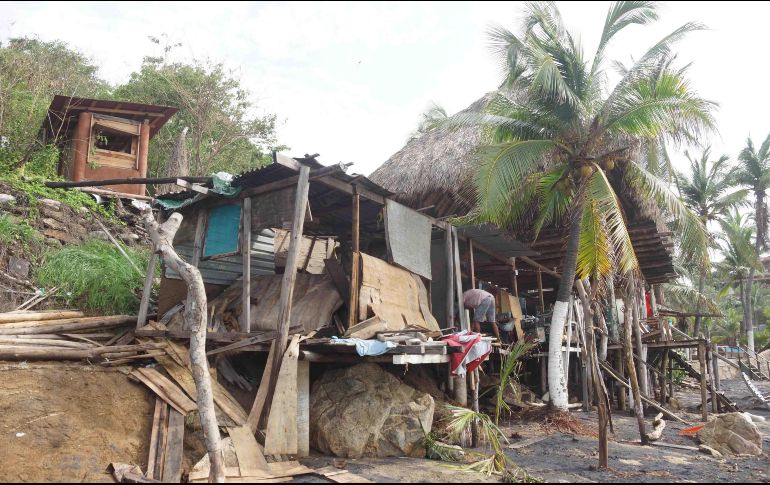 abitantes de Oaxaca perdieron su patrimonio tras el impacto del meteoro. SUN/E. Hernández