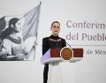 "México será siempre factor de paz", escribió la Presidenta en redes. EFE/J. Méndez