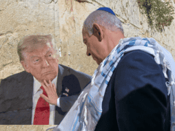 Su oficina informó de que Netanyahu y su esposa Sara acudieron a este lugar sagrado del judaísmo en la Ciudad Vieja de Jerusalén a ofrecer oraciones. EFE/Oficina del Primer Ministro de Israel EFE/L. Marin