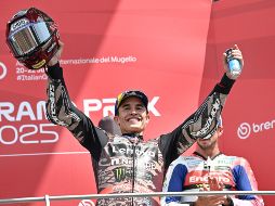 Marc Márquez dio una cátedra de manejo y control de la carrera en el circuito de Mugello, Italia. EFE/ C. GIOVANNINI.