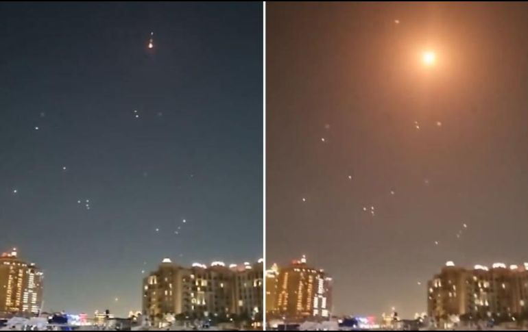 Testigos en Doha, la capital de Qatar, informaron haber visto misiles en el cielo, seguidos de explosiones, pero no estaba claro si hubo algún daño. ESPECIAL