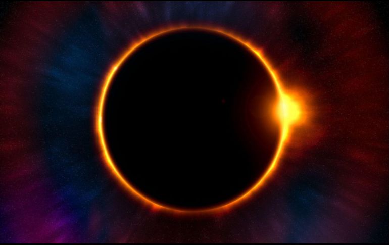 Los eclipses solares suceden cuando la luna pasa entre el sol y la tierra, bloqueando totalmente o parcialmente la luz del sol. Canva