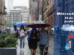 Las autoridades recomiendan estar pendientes de los avisos oficiales, evitar encharcamientos y tomar precauciones si se va a manejar. SUN / C. Mejía