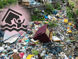 La acumulación de basura en los cauces puede alterar la corriente natural de los ríos y canales, lo que deriva en desbordamientos o flujos violentos capaces de arrastrar personas, puentes y vehículos. EL INFORMADOR / A. Navarro