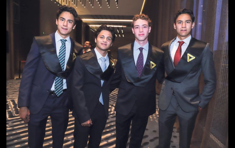 Gerardo Cervón, Gonzalo Álvarez, Patrick Strietzel y Alfonso Cervón. GENTE BIEN JALISCO / C. Jimeno