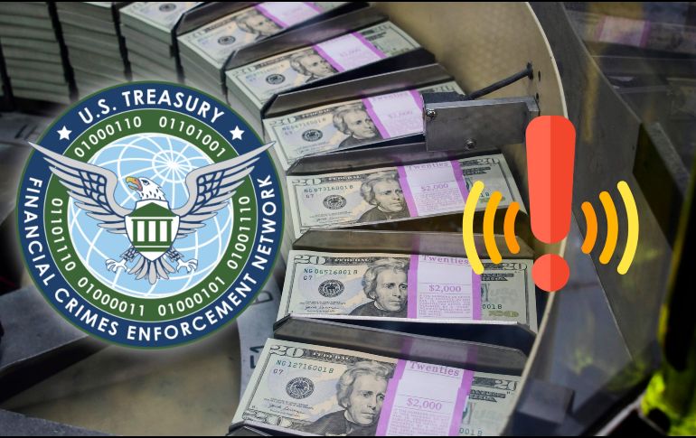Esto es lo que el Departamento del Tesoro de EU destacó de los informes del FinCEN que permitieron bloquear a tres instituciones financieras en México. AFP / ARCHIVO