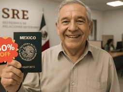 SRE ofrece un descuento del 50 % en el costo del pasaporte mexicano para ciertos grupos de población. DALL-E