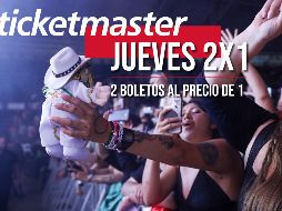 Esta es la lista completa de conciertos que están al 2x1 en Ticketmaster el día de hoy. EL INFORMADOR / ARCHIVO