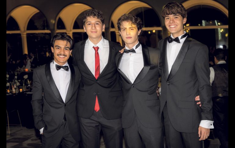 Andrés Wu, Josué Muñiz, Fernando Michel y José María Rojas. GENTE BIEN JALISCO / J. Soltero