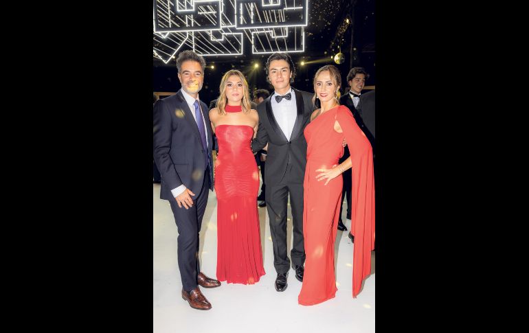 Nacho Celis, Juliana Celis, Juan Diego Celis y Paola González Paul. GENTE BIEN JALISCO / J. Soltero