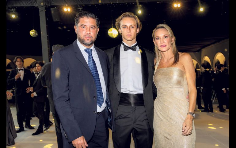 Juan José Morales, Diego Morales y Susana Gutiérrez. GENTE BIEN JALISCO / J. Soltero