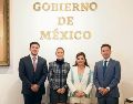 Samuel García, Claudia Sheinbaum, Clara Brugada y Pablo Lemus se reunieron en la Ciudad de México para analizar la organización del Mundial. EL UNIVERSAL