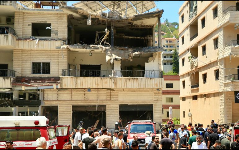 La caída de los misiles provocó explosiones que resonaron con gran intensidad en la región. EFE/STR