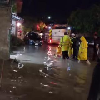 Lluvia afecta viviendas en Ameca