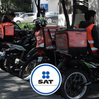 SAT y STPS aclaran obligaciones fiscales para conductores y repartidores de apps