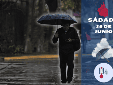 Ante el pronóstico de lluvias fuertes, se recomienda a la población portar paraguas o impermeable, evitar transitar por zonas con encharcamientos o inundaciones, y no cruzar calles con corrientes de agua. SUN / G. Pano